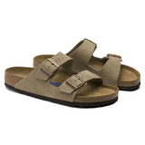 Arizona Suede Taupe Sandals – Soft Anatomical Footbed & Timeless Comfort Design