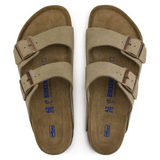 Arizona Suede Taupe Sandals – Soft Anatomical Footbed & Timeless Comfort Design