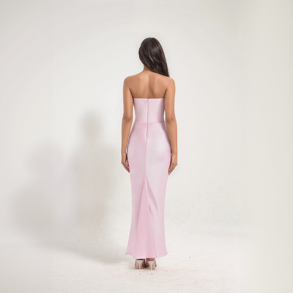 Corset Maxi Dress – Elegant Strapless Formal Evening Gown