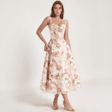Roselle Bloom Midi Dress