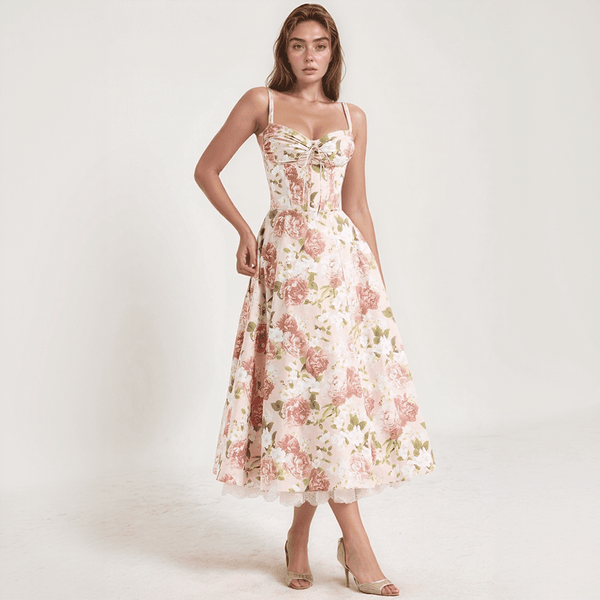 Roselle Bloom Midi Dress
