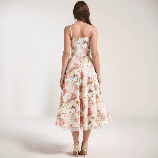 Roselle Bloom Midi Dress