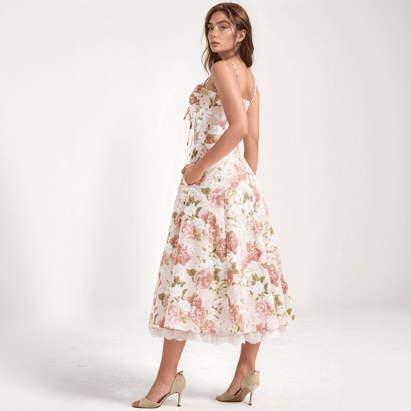 Roselle Bloom Midi Dress