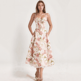 Roselle Bloom Midi Dress