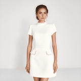 Camille Pearl Pocket Mini Dress