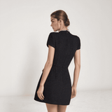 Camille Pearl Pocket Mini Dress