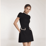 Camille Pearl Pocket Mini Dress
