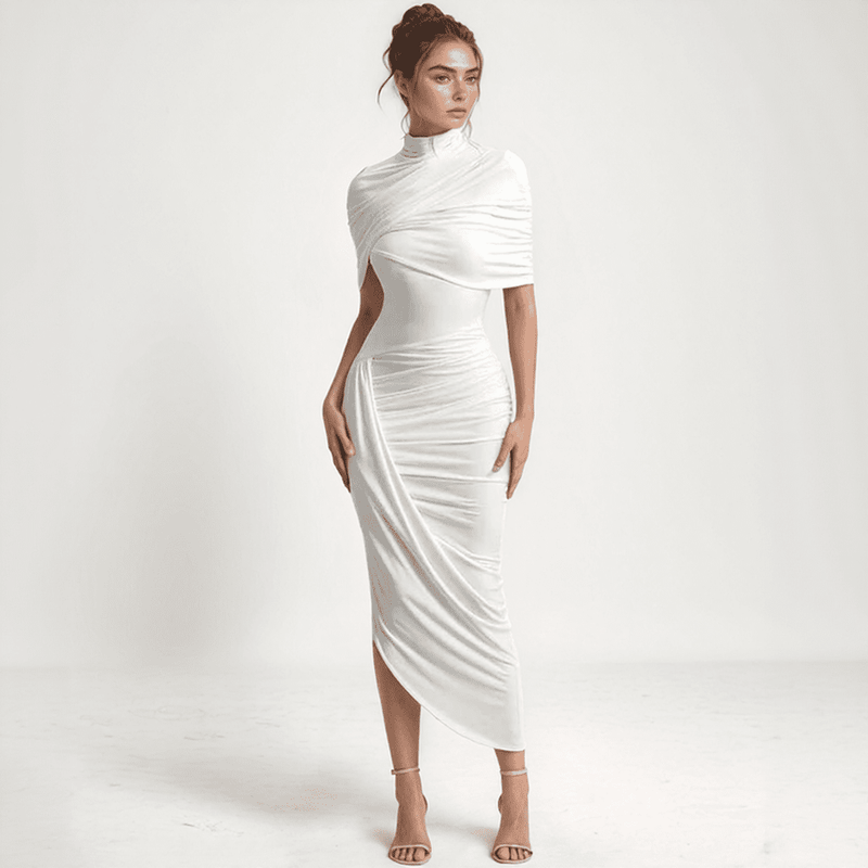 Serena Draped Midi Dress